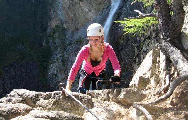 Klettersteig - Lehnerwasserfall (Mittel) Haiming für 2 - 3