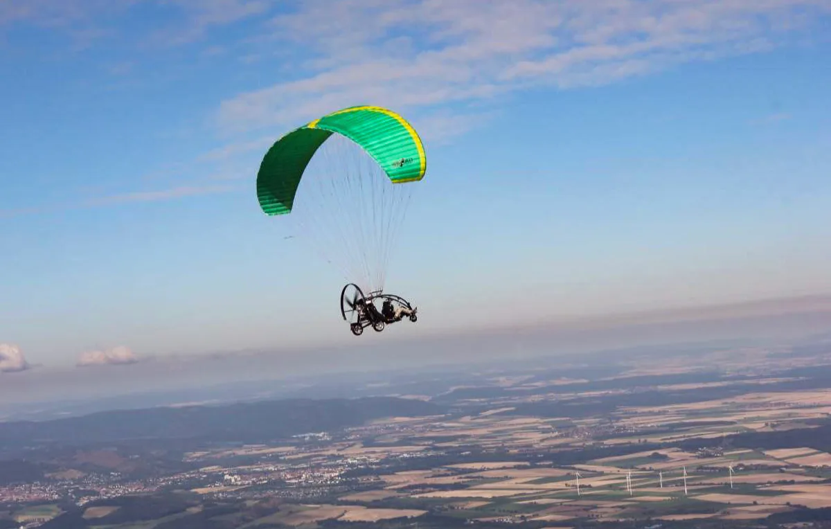 Motorgleitschirm fliegen Hodenhagen - 1