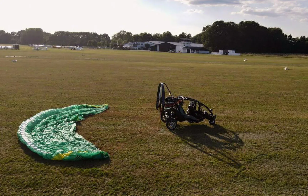 Motorgleitschirm fliegen Hodenhagen - 2