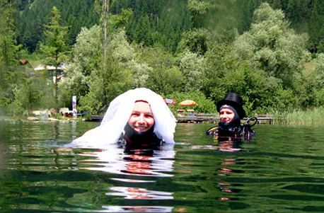 Hochzeit unter Wasser am Weißensee - 3