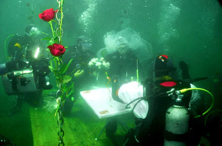 Hochzeit unter Wasser am Weißensee - 1
