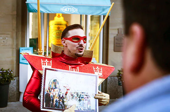 Jecke Stadtführung durch Köln für 2 - 5
