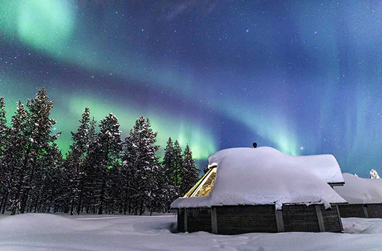 Übernachtung in der Glasdach-Hütte in Lappland für 2 - 1