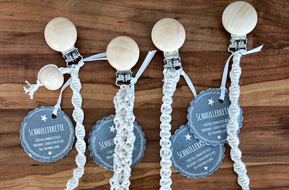 Makramee Kurs Schnullerketten Oberstaufen-Steibis (3 Std.)