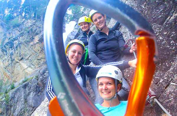 Klettersteig Tour am Lehnerwasserfall Sautens - 2