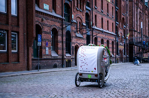 Rikscha Tour in Hamburg für 2