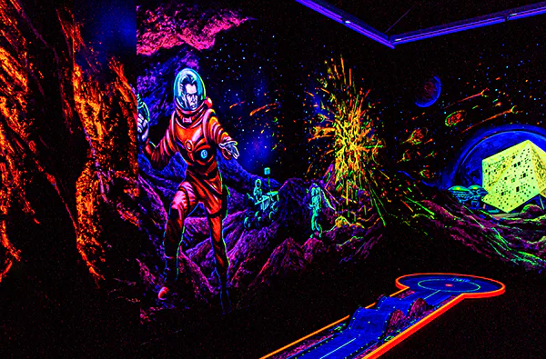 3D Schwarzlicht Minigolf Asperg - 1