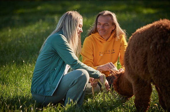 Alpaka Wanderung mit Speed Dating Iggensbach