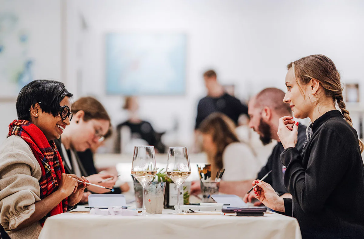 Aquarellkurs mit Weintasting Köln - 3