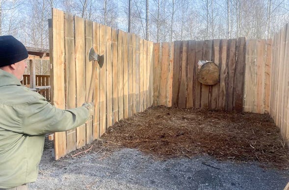 Axtwerfen Großpösna