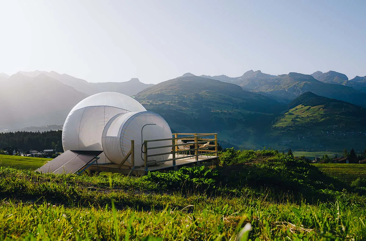 Bubble Übernachtung in der Deluxe- Suite für 2 (1 Nacht) in Graubünden - 1