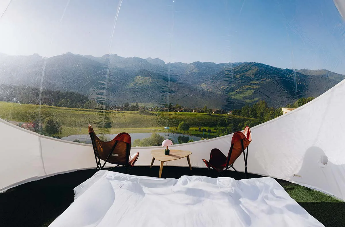 Bubble Übernachtung in der Deluxe- Suite für 2 (1 Nacht) in Graubünden - 7