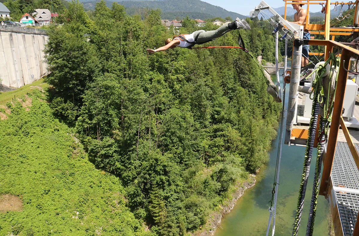 Bungee am Staudamm Klaus in Oberösterreich - 7