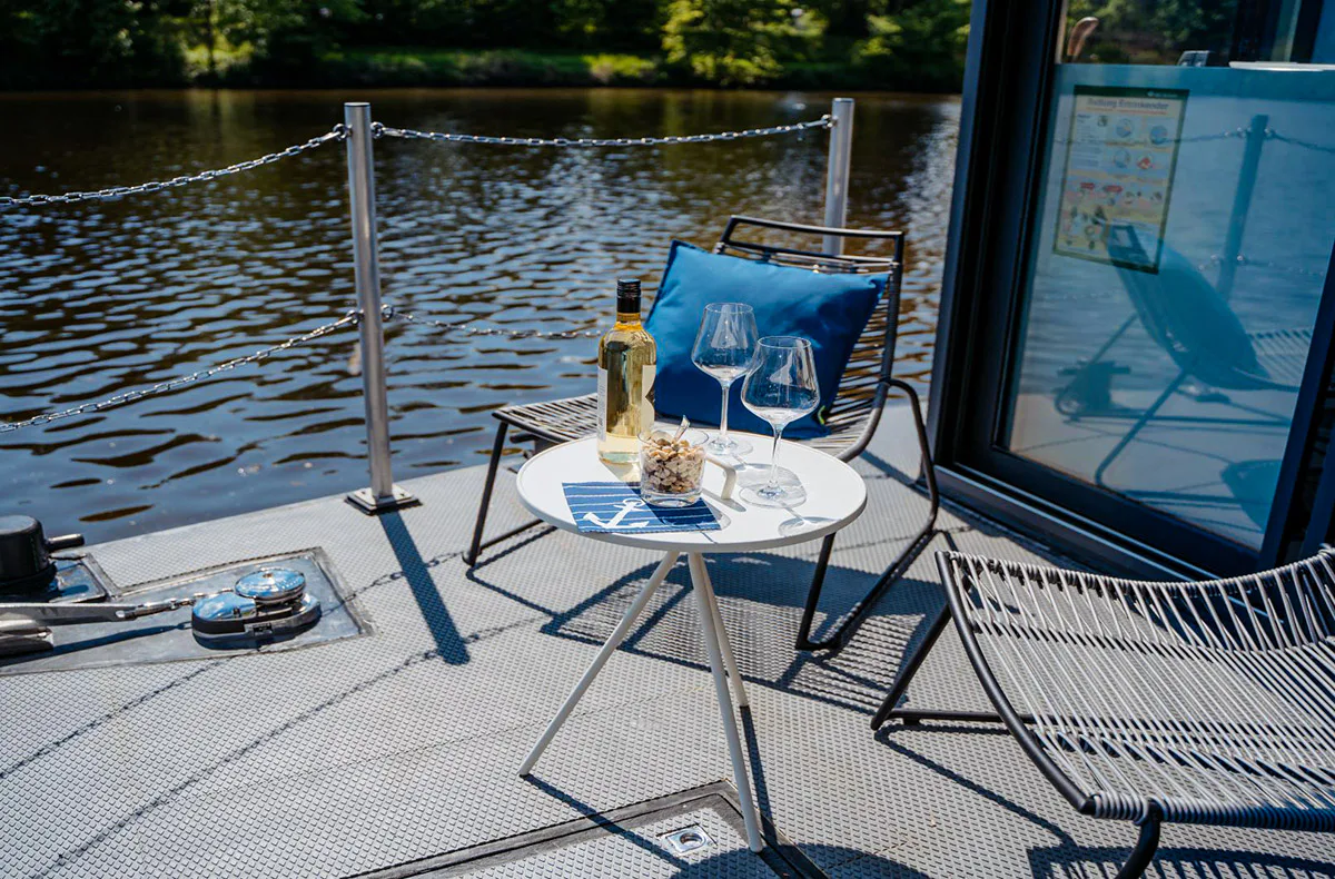 Elektro Hausboot Übernachtung Mettlach für bis zu 4 (2 Nächte) - 6