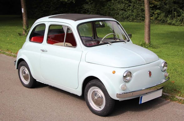 Oldtimer Fiat 500 fahren für 2 München