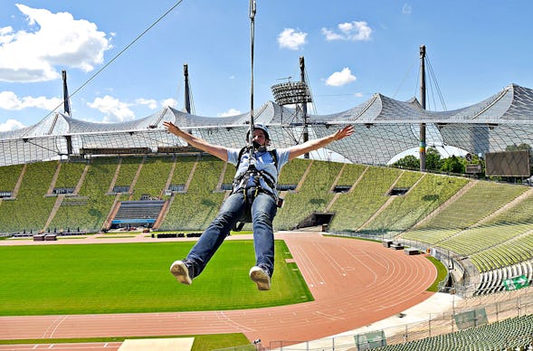 Flying Fox im Olympiastadion München