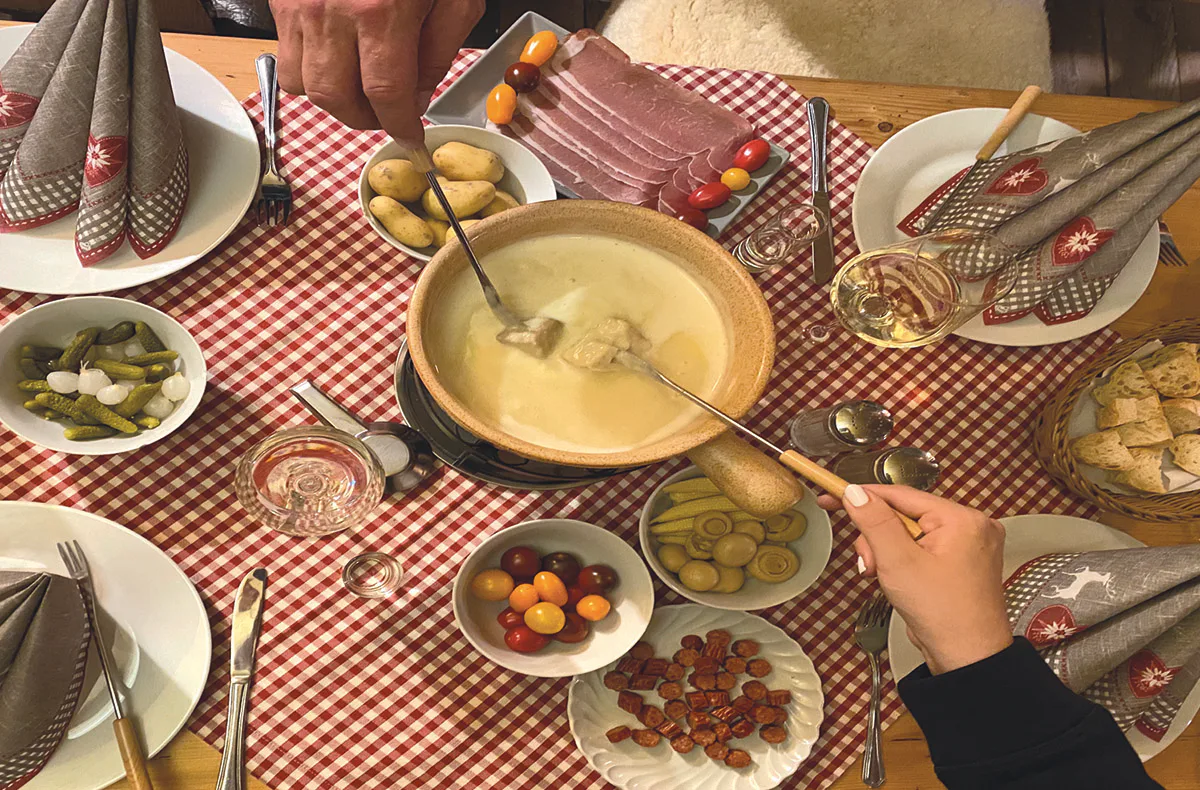 Fondue in der stehenden Skigondel Furth bei Landshut für 2 - 3