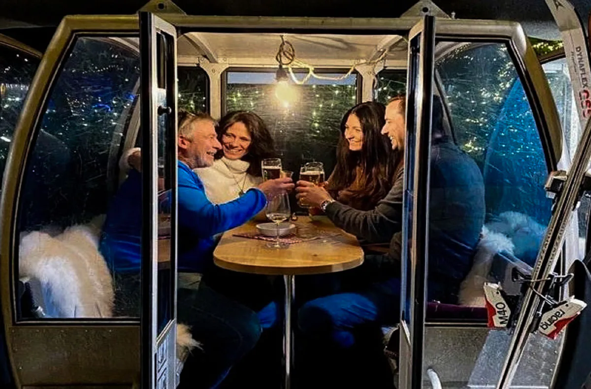 Fondue in der stehenden Skigondel Furth bei Landshut für 2 - 4