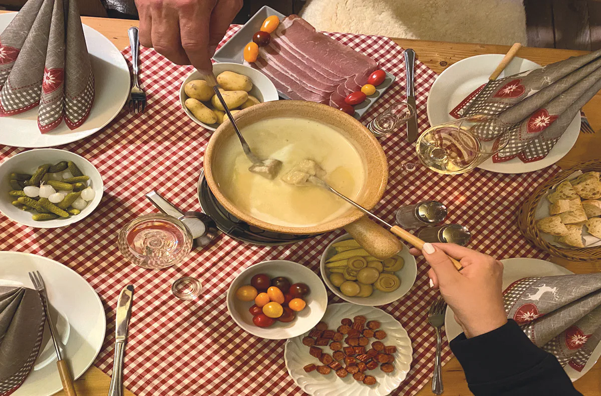 Fondue in der stehenden Skigondel Furth bei Landshut für 4 - 4