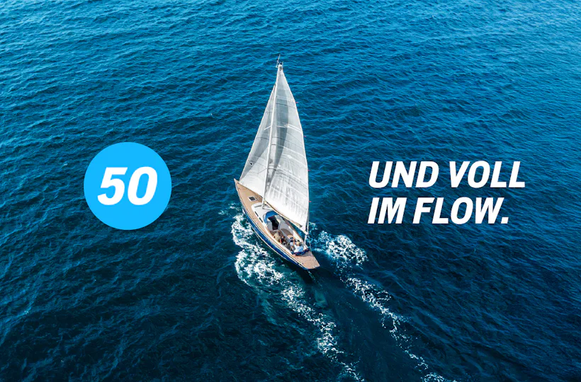 Flexibles Geschenk 50. Geburtstag (Segelboot)