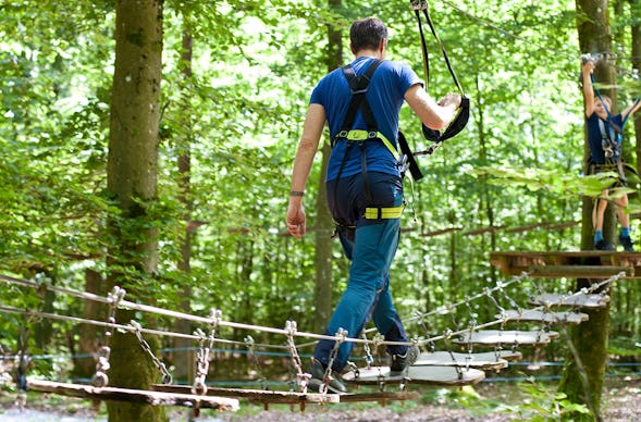 Kletterparcours im Waldseilgarten Veilbronn für 2