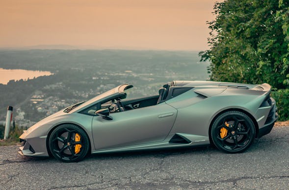 Lamborghini Huracan Evo Spyder fahren Widnau (3 Std.)