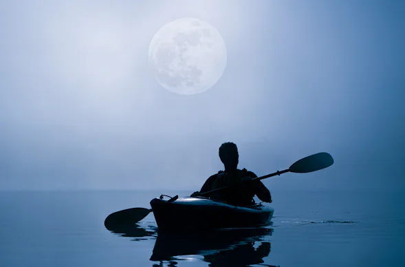 Paddel-Tour im Mondschein für 2