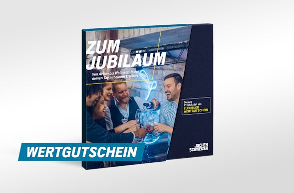 Geschenkbox Zum Jubiläum - Wertgutschein als PDF