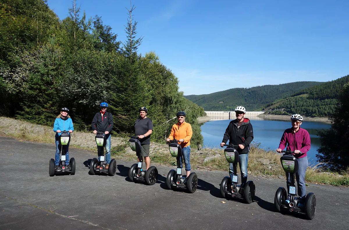 Segway fahren in Talsperre Leibis/Lichte - 3