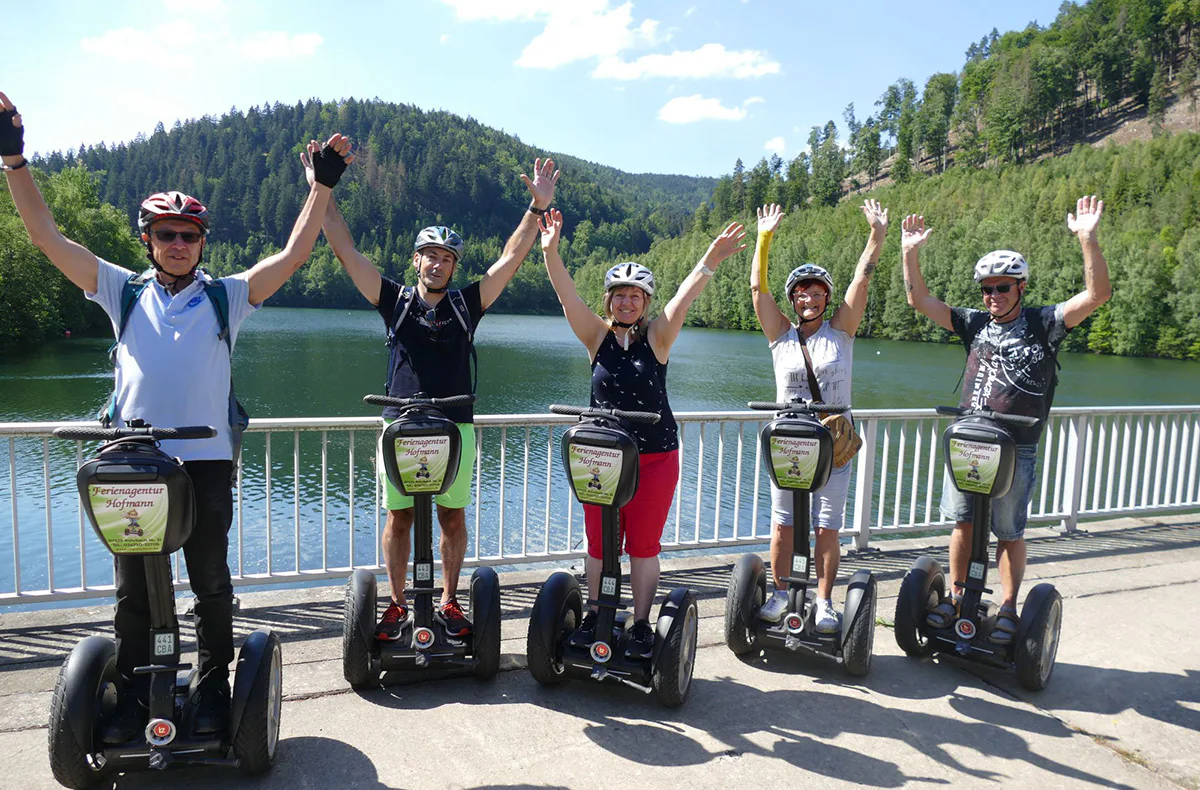 Segway fahren in Talsperre Leibis/Lichte - 5