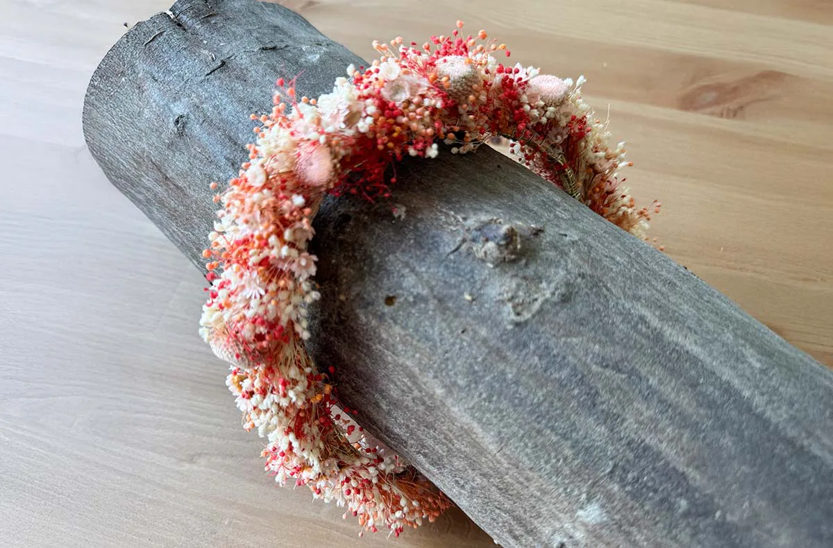 Trockenblumen Haarkranz selber machen Pliening - 3