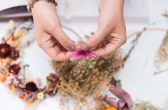 Trockenblumen Kranz selber machen München