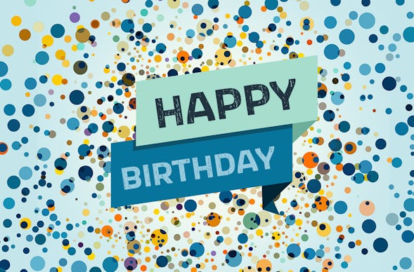 Flexibles Geschenk Geburtstag (Konfetti)